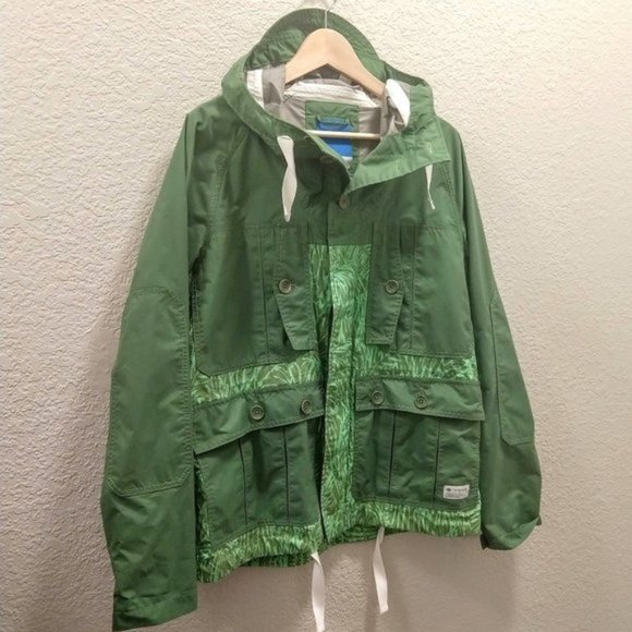 adidas Jackets & Blazers - Adidas Jungle Tropical hooded rain jacket coat